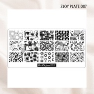ZJOY Stamp Plate Nail Art Flower Abstract Stamping Gel Nail Decoration Accessories 3D Painting Liner