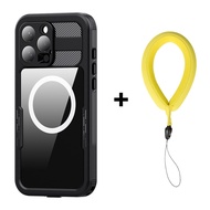 เคสใช้ใต้น้ำดำน้ำตื้นเข้ากันได้กับ iPhone 16 Pro Max Plus เคส360 Mars IP68ปลอกกันน้ำ