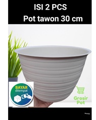 ( Paket 2 pc) Pot TAWON 30 PUTIH-Pot Tawon JUmbo/ Pot Super Tawon 30