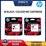 HP 46 BLACK / COLOUR INK CARTRIDGE FOR PRINTER 2529 / 4729 / 2029