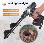 RADIV Garden Auger Kit, Digs Hole Black Auger Drill Bit, Lightweight Bulb Plant Carbon Steel Hand To