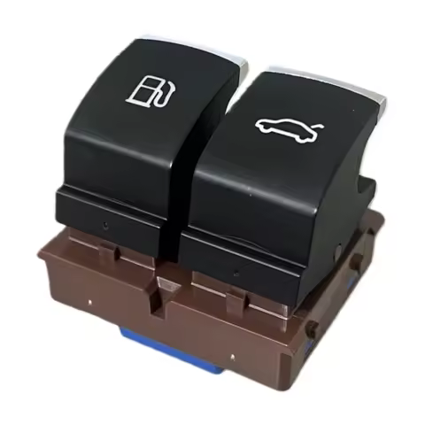 FOR VW Passat B6 B7 CC JETTA EOS puerta de Gas cromado interruptor de tanque de combustible maletero
