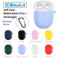Soft Case Silikon TWS Xiaomi Redmi Buds 4 Redmi Buds 4 Pro Redmi Buds 4 Lite Redmi Buds 4 Active + C