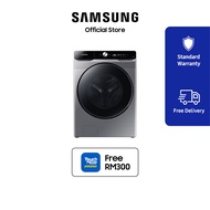 Samsung Front Load Washer Dryer with AI Ecobubble™ 17KG Wash & 10KG Dry | WD17T6300GP/SP