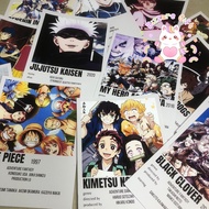 MANY TITLES CONTAINS 5 SHEETS 9.5x13.5 cm Anime Mini Poster/Wall Decor/Polaroid Cute jujutsu kaisen 