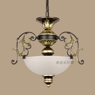 American Style Glass Chandelier Single Head Entrance Hallway Ceiling Light Corridor Small Pendant Li