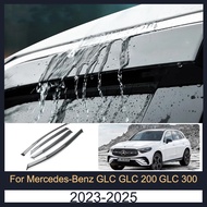 Door Visor For Mercedes-Benz GLC 200 GLC 300 2023 2024 2025 Rain Guards Window Visors Deflector Acry