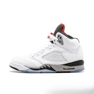 AJ5 Premium-White Cement Bluestone Disaster Basketball Shoes (Men Women Version)