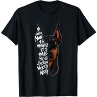 My Doberman Is Harmles- Doberman Quote Pinscher Funny Unisex T-Shirt