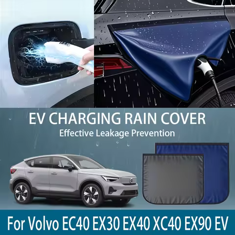 Electric Vehicle Charger Port Cover Outdoor Rainproof Protection Dustproof Covers For Volvo EC40 EX3