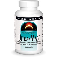 Source Naturals Ultra-Mag High-Efficiency Magnesium Complex 60 Tablets - Maintains Muscle & Nerve Fu