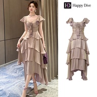 Happy Diva Womens Dresses Purple Dresses Satin Dresses A-Shape Dresses Work Dresses Hi-So Dresses Vi