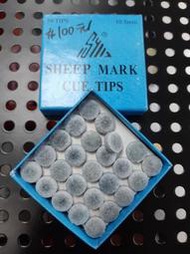 全揚撞球  SHEEP司諾克皮頭(白色)(單顆) 皮頭直徑：約10.5 mm