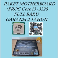 MOTHERBOARD PACKAGE H61 - B75 + PROCESTOR Core i3 3220 2 YEAR WARRANTY