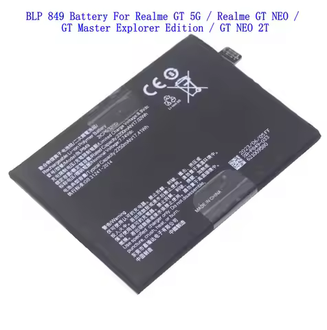1x New 4500mAh BLP849 Replacement Battery For Realme GT 5G / Realme GT NEO / GT Master Explorer Edit