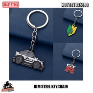 JDM STEEL KEYCHAIN (JDM AUTOSPORTS, INITIAL-D, GTR ) READY STOCK