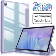 Acrylic Tablet Case for Samsunggalaxy Tab A7 Lite 8.7 Tab A 8.0 2019 Wake/Sleep Smart Cover with Pen Slot