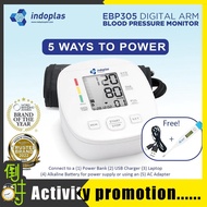 Indoplas EBP305 Micro USB Powered Automatic Blood Pressure Monitor - FREE Digital Thermometer