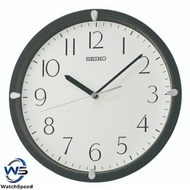 Seiko Wall Clock with White Dial and Black Case QHA007J QHA007JL QHA007