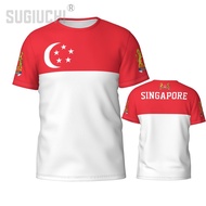 2025 New AdultCustom Name Number Singapore Flag Emblem 3D T-shirts For Men Women Tees jersey team Cl