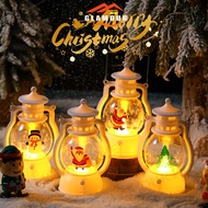 [SG] Portable Christmas Lamp Xmas Lantern Night Light Christmas Home Decoration Hanging Lights Gift for Kids