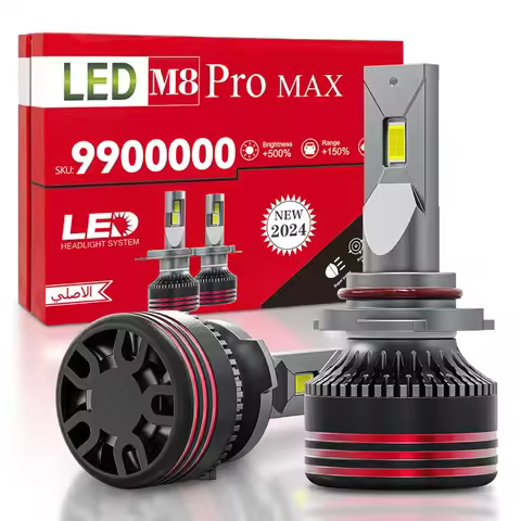 M8 PRO H1 H4 H7 Led Canbus Lamps H8 H9 H11 H16 JP 9012 HIR2 880 Headlight Bulbs 130W HB3 9005 HB4 90