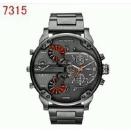 New Men's Casual Sports Stainless Steel Premium Dual Movement Large Dial Diesel Watch