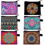 ™✒✔ Mandala Flower 3D Printed Coin Purse Woman Shopping Portable Coin Case ID Card Case Multicolor Pattern Wallet Coin Bag Gift