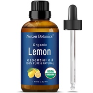 Organic Lemon Essential Oil 30 ml - Natural, Pure Organic Lemon Oil Essential Oil for Diffuser, Arom