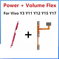 For Vivo Y3 Y11 Y12 Y15 Y17 Power volume button flex Side key Switch ON OFF Key Mute control Button 