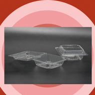OPS - H61 GO-61 TP45 Plastic Tray {100pcs} / Bakery Disposable Plastic / Clear Food Box  / Bekas Mak
