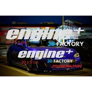 CAR STICKERS 3D FACTORY ENGINE CUTTING STICKERS