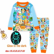 81054 Cuddleme Unisex Tsum Tsum Glow in Dark Pajamas/Tsum Tsum Children's Nightgown/ Nightdress