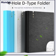 MUNDAN Fail A4 D Shape Ring Binder Buku Display Morandi Color Waterproof Folder File