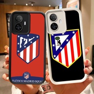 DJ-7 Atletico madrid Silicone Casing black and white for OPPO RealmeReno Narzo 11 C67 N55 10 C55 11F