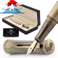 [Direct from Japan]
Wordsworth & Black Premium Metal Fountain Pen "Erudite (Black Gold)" | Includes 