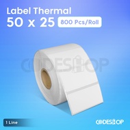 STICKER LABEL 50 X 25 THERMAL MATERIAL