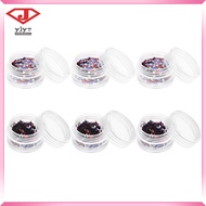 💅 Star Shaped Sparkling Nail Sequins for Art and Craft Assorted Colors Plastic 6 Boxes