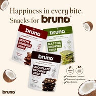 BRUNO Brownie Crisp 60g Snack Halal [Chocolate / Mocha / Matcha] Crispy Cookies Biscuits Shopee Mala