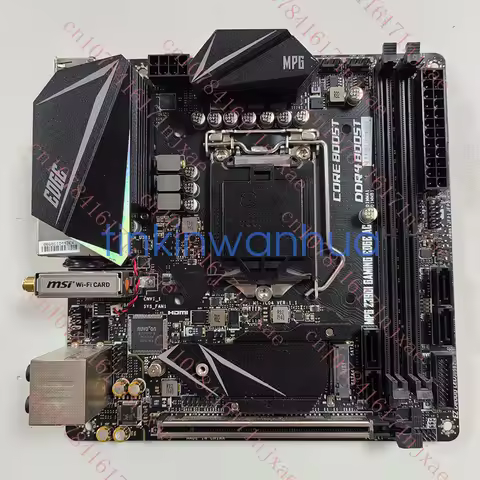 used For MSI MPG Z390I GAMING EDGE AC Motherboard LGA1151 DDR4 Mini-ITX Mainboard.