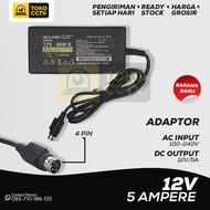 Selamat Datang Adaptor 12V / 5A 4Pin || Adaptor 12 Volt 5Amper || 4Pin