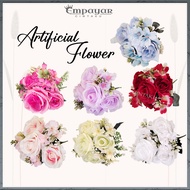 7 HEAD-ARTIFICIAL FLOWER / DECORATIVE FLOWERS / ROSE FLOWERS / HAND FLOWERS / DELIVERY FLOWERS / DEC