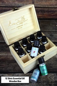 Eve taylor 12 Slots Essential Oil Wooden Box/12插槽精油盒子