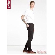 【黑標新款28-42腰】美國 歐洲LEVI S Line 8 Super Skinny 黑原色 貼身 窄管彈性長褲511