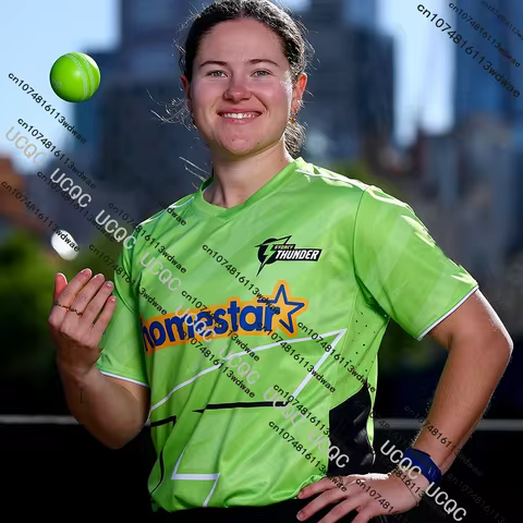 New 25/26 Australia Cricket Training Jersey WBBL Sports Jersey Men Women Jersey For Fans Sydney Thun