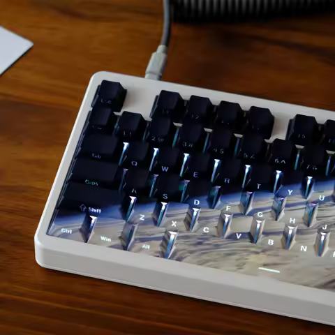 136 Keys Backlit Earth Keycaps Cherry Profile Side Light Transmission Keycap For MX Keyboard F75 F99