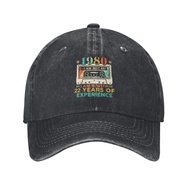 May 1980 40Th Birthday Gift 22 Years Of ExperiencePersonality Cotton Soft Baseball caps