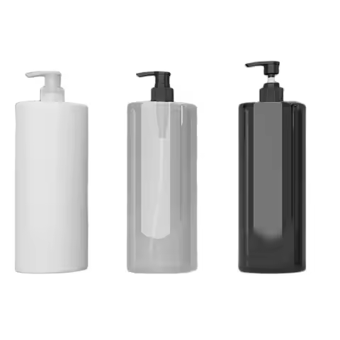 8pcs 1000ml Plastic Lotion Pump Bottle Personal Care Family Size Container 1L Shampoo Bath Gel Cosme