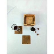 Coaster set wood/coaster set teak wood coaster/MMW035