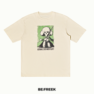 BEFREEK เสื้อยืดสกรีนลาย BE BRAVE ทรงใหม่ สีครีม BE BRAVE IVORY REGULAR T-SHIRT